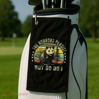 The Horrors Persist But So Do I Golf Towel thumb 2