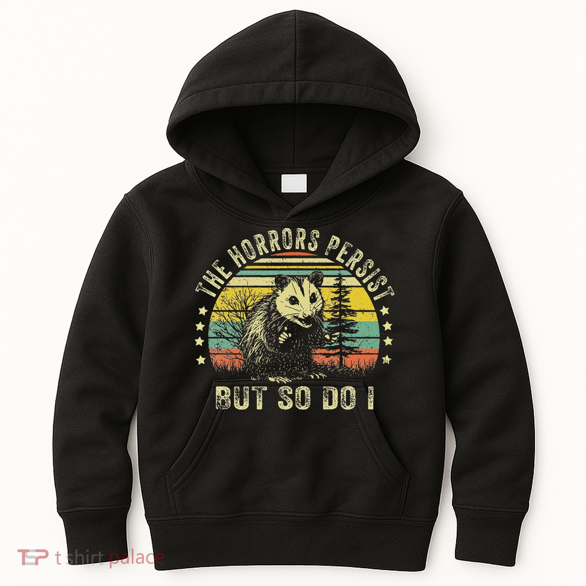 The Horrors Persist But So Do I Kids Hoodie