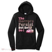 The Horrors Persist But So Do I Meme Funny Meme Funny Gen Z Funny Mouse Women's Hoodie thumb 0