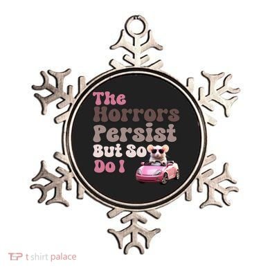 The Horrors Persist But So Do I Meme Funny Meme Funny Gen Z Funny Mouse Ornament