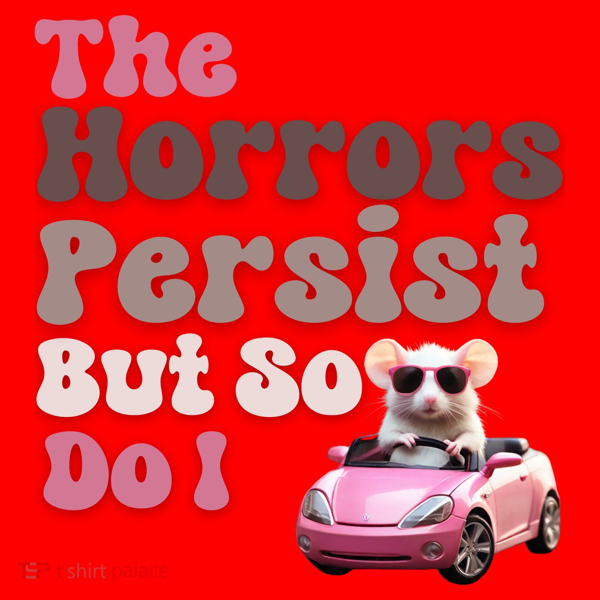 The Horrors Persist But So Do I Meme Funny Meme Funny Gen Z Funny Mouse Santa Hat
