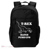 TRex Hates Pushups Backpack thumb 0