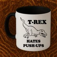 TRex Hates Pushups Coffee Mug thumb 2