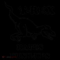 TRex Hates Pushups Coffee Mug thumb 5