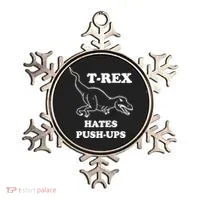 TRex Hates Pushups Ornament thumb 0