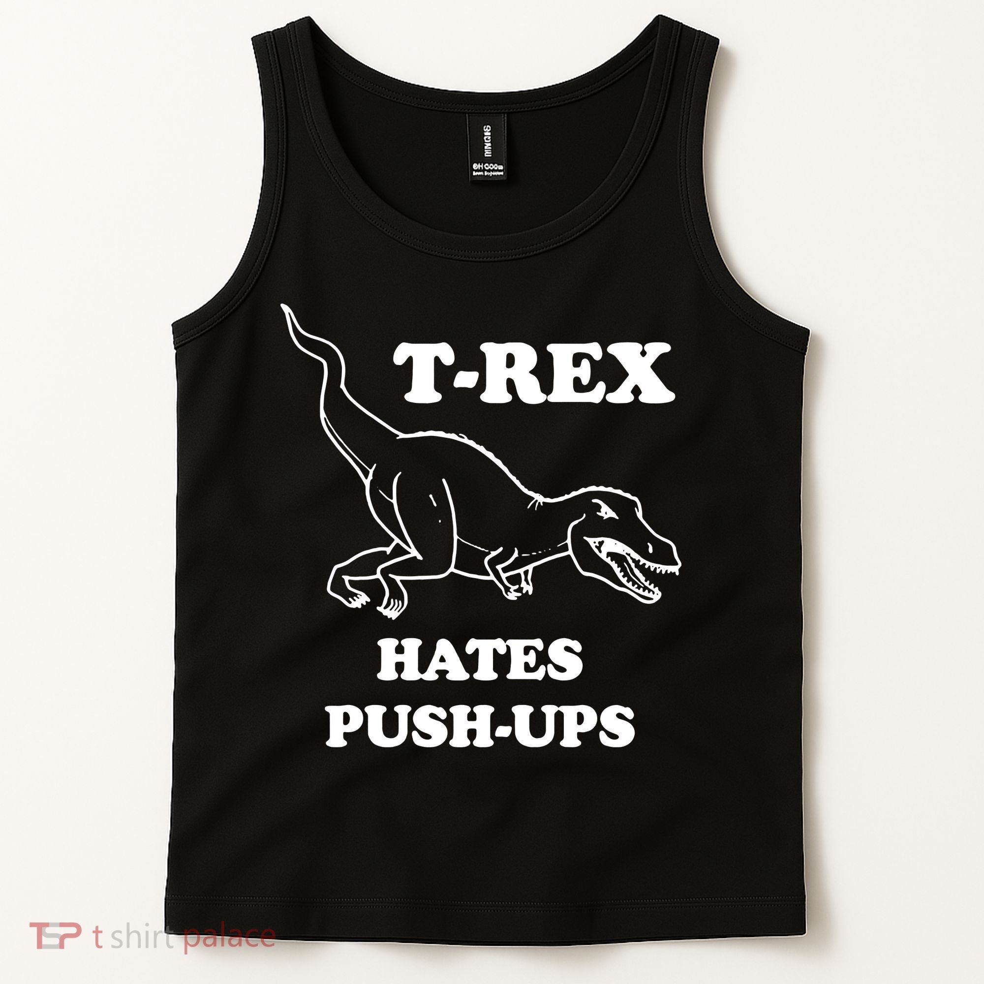 TRex Hates Pushups Tank Top