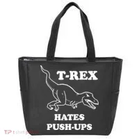 TRex Hates Pushups Tote Bag thumb 0