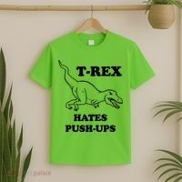 TRex Hates Pushups T-Shirt thumb 2