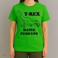 TRex Hates Pushups T-Shirt thumb 4