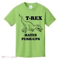 TRex Hates Pushups Kids T-Shirt thumb 0