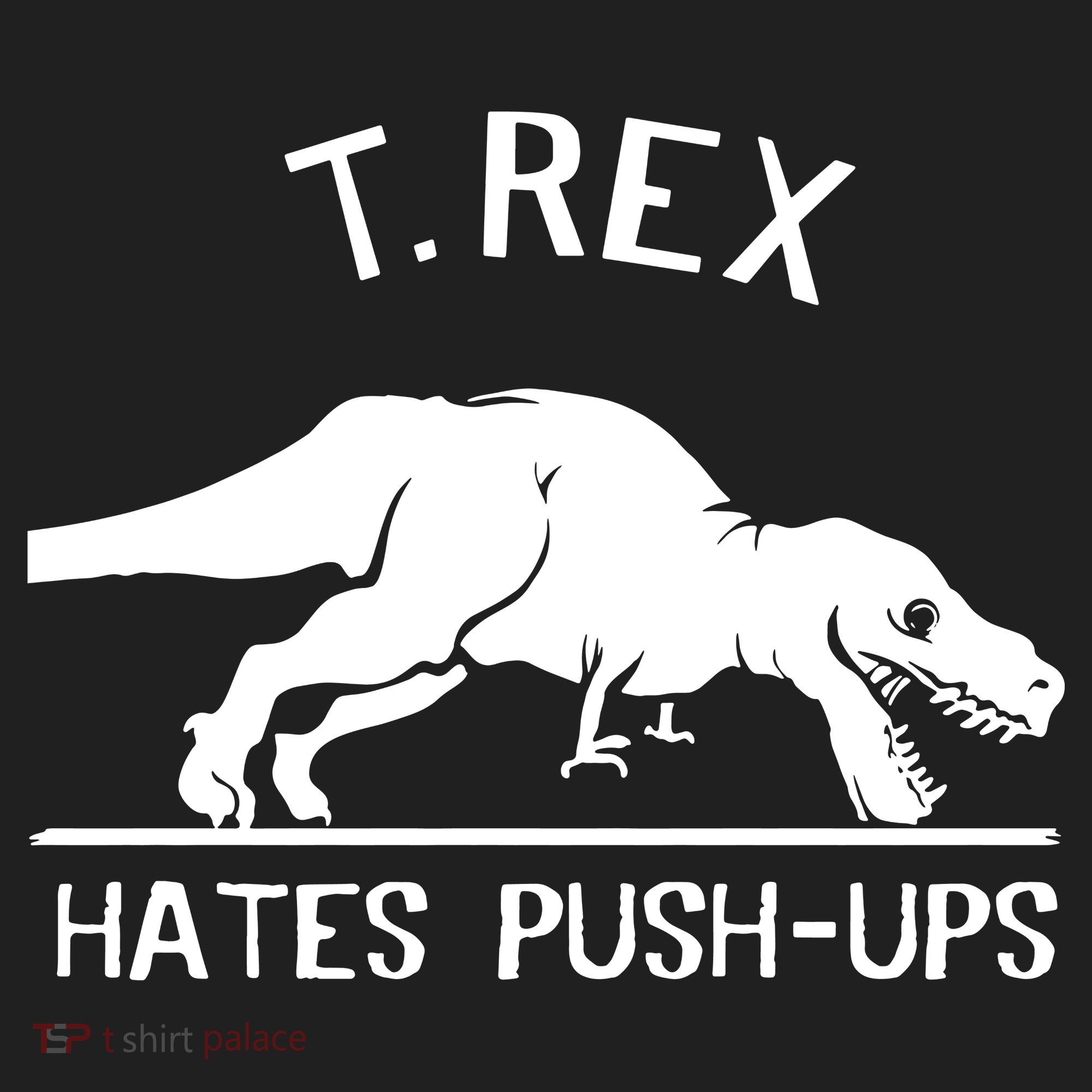 T-Rex Hates PushUps Funny Tyrannosaurus Rex Beanie