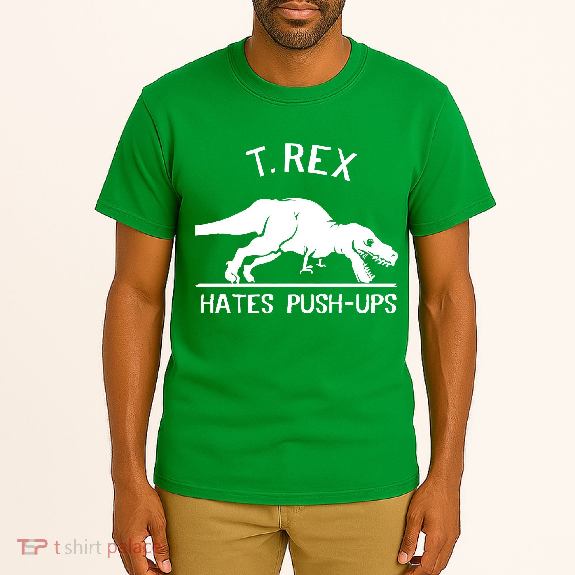T-Rex Hates PushUps Funny Tyrannosaurus Rex Tall T-Shirt