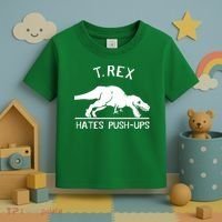 T-Rex Hates PushUps Funny Tyrannosaurus Rex Toddler T-Shirt thumb 3