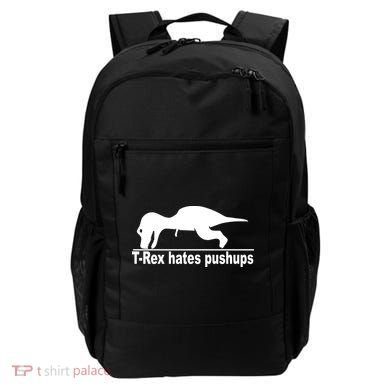 TRex Hates Pushups Funny Backpack