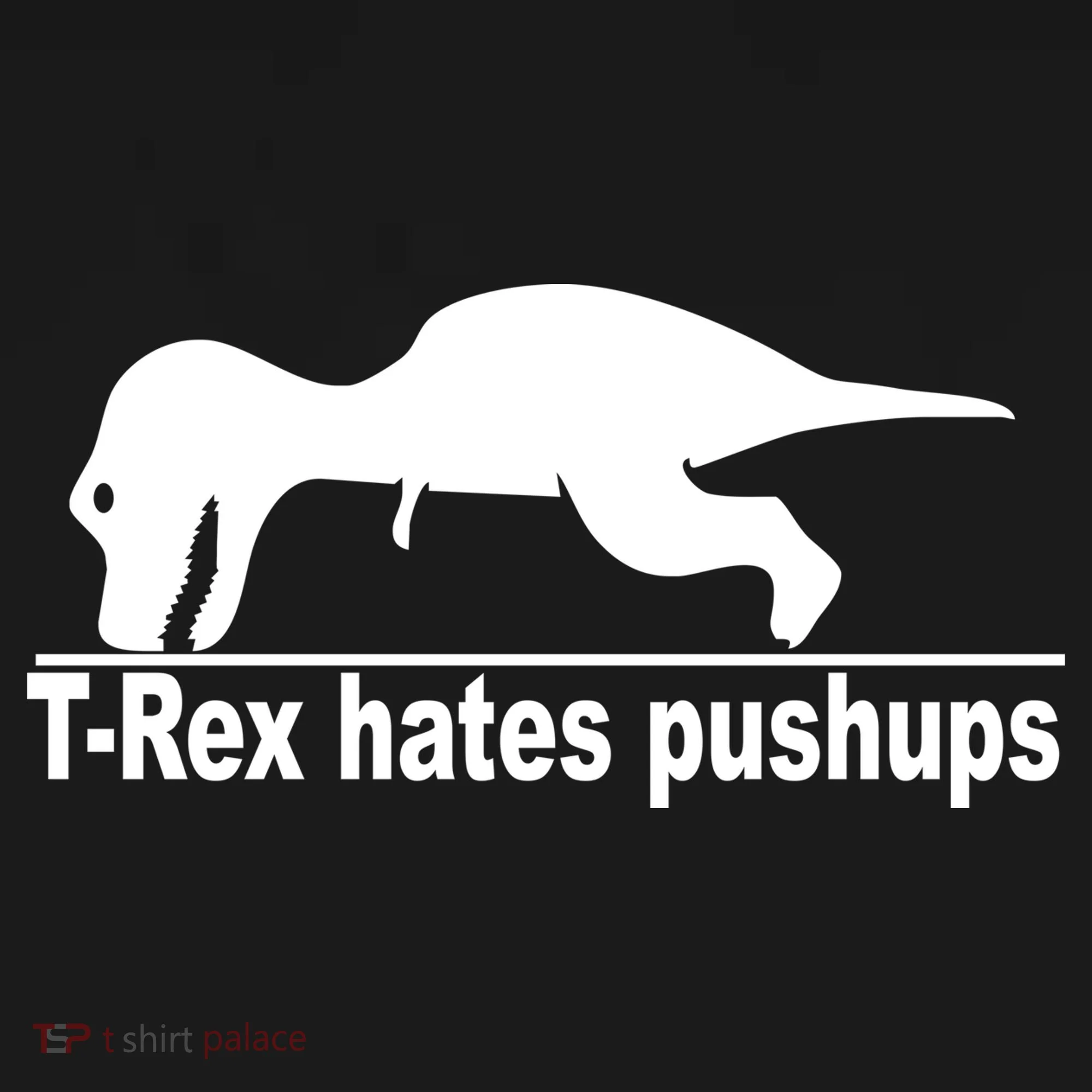 TRex Hates Pushups Funny Women's Hoodie