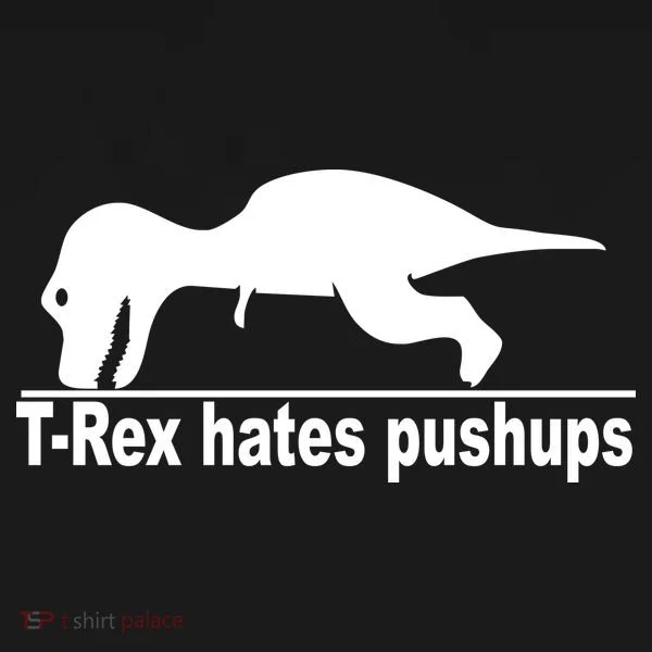 TRex Hates Pushups Funny Women's Tank Top
