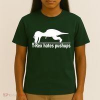 TRex Hates Pushups Funny T-Shirt thumb 4