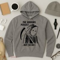 The Horrors Persist But So Do I Funny Hoodie thumb 3