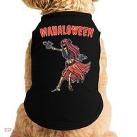 Tropical Halloween Party Mahaloween Hula Doggie Tank thumb 0