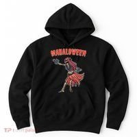 Tropical Halloween Party Mahaloween Hula Hoodie thumb 0
