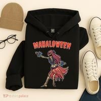 Tropical Halloween Party Mahaloween Hula Hoodie thumb 4