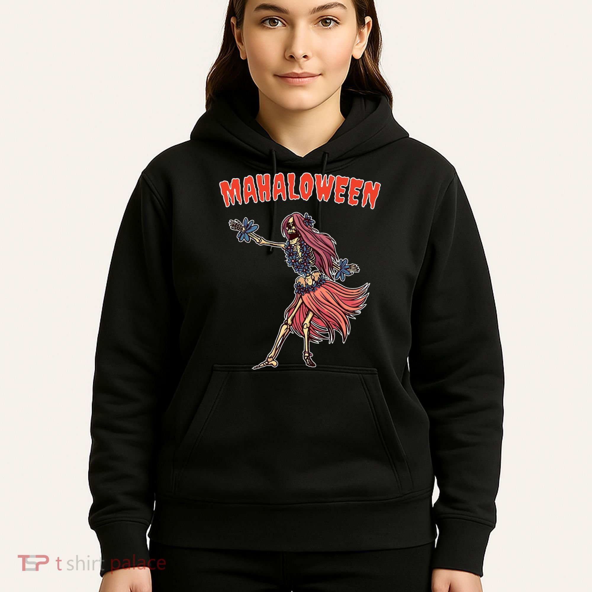 Tropical Halloween Party Mahaloween Hula Hoodie