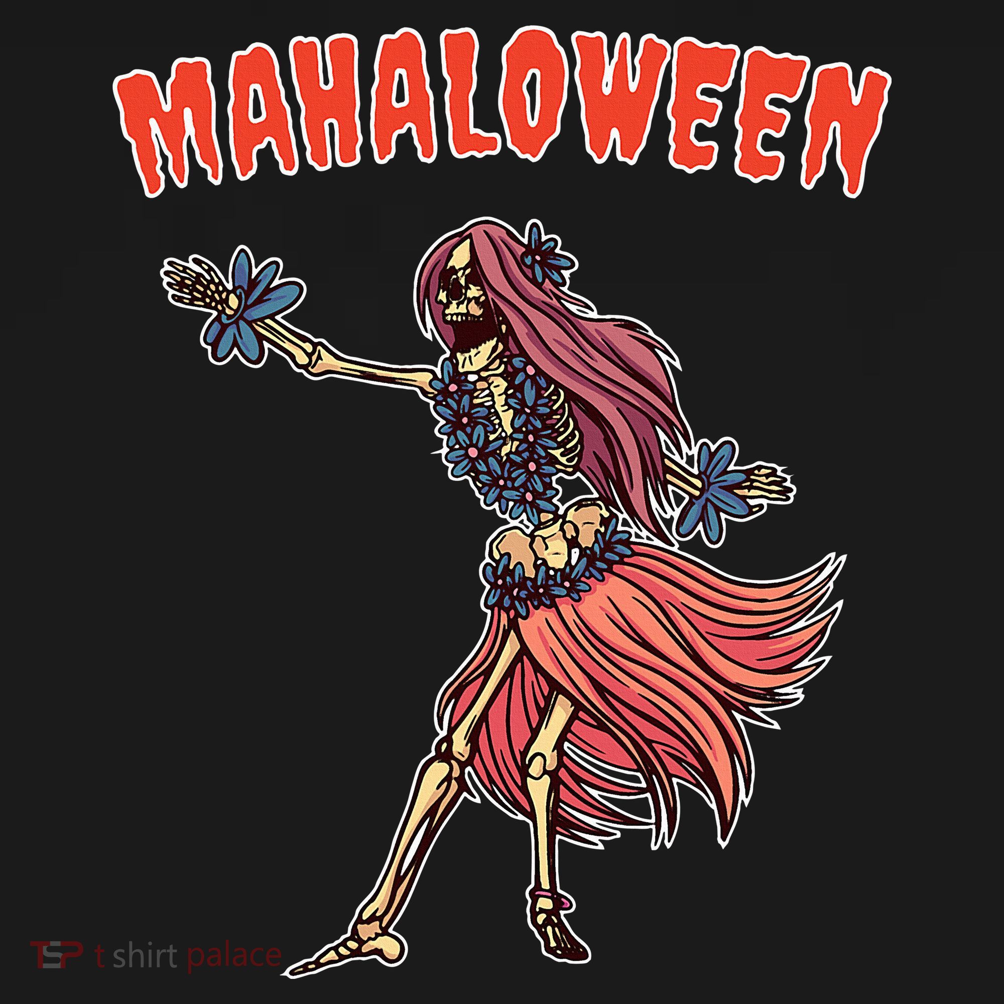 Tropical Halloween Party Mahaloween Hula Hoodie