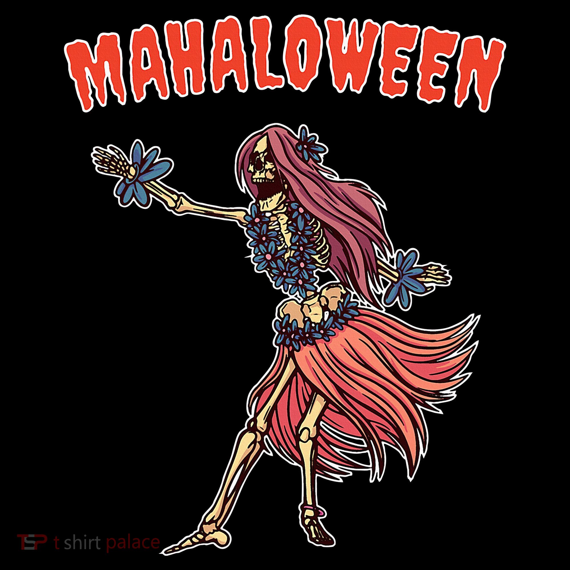 Tropical Halloween Party Mahaloween Hula Long Sleeve Shirt