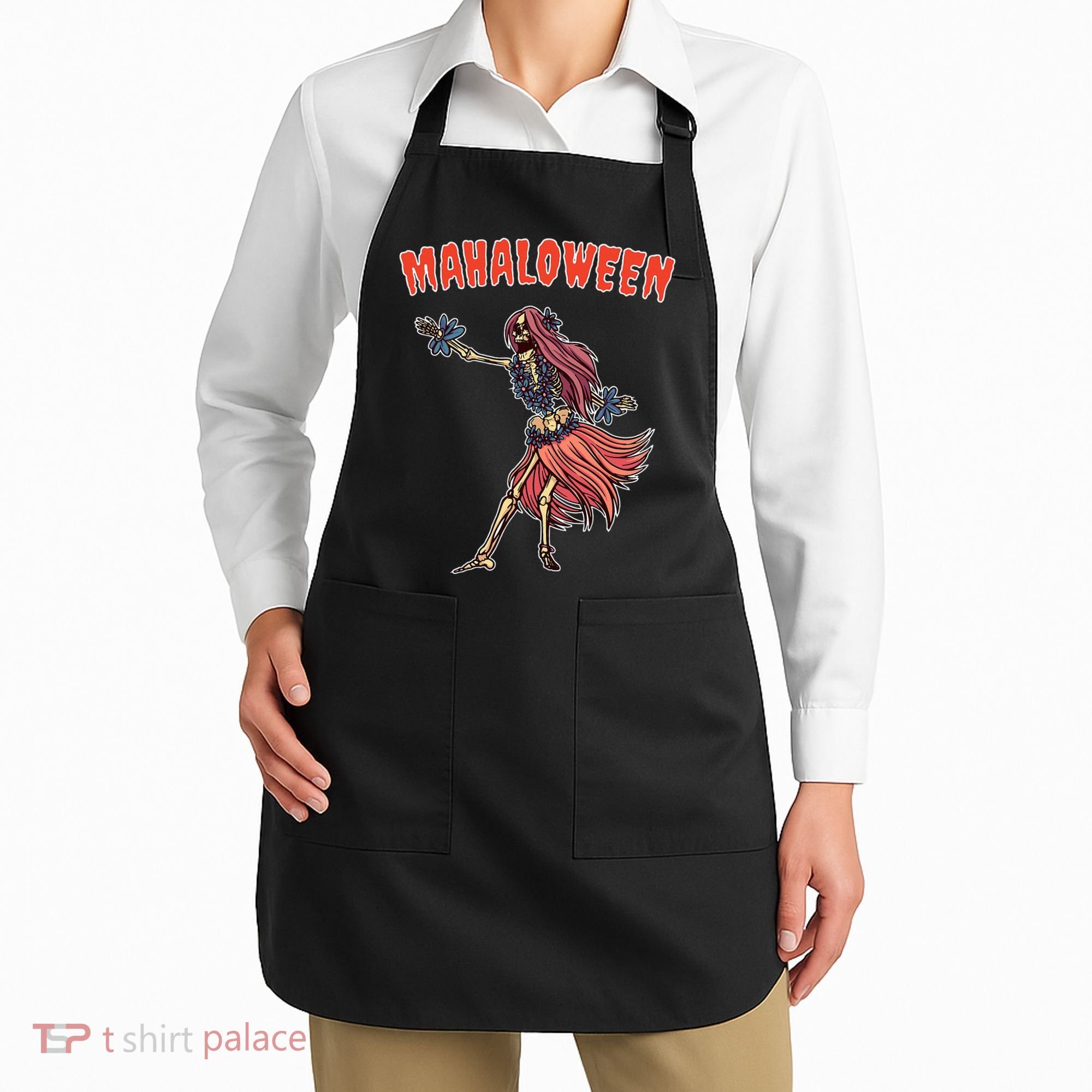 Tropical Halloween Party Mahaloween Hula Apron
