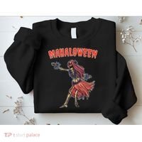 Tropical Halloween Party Mahaloween Hula Sweatshirt thumb 2