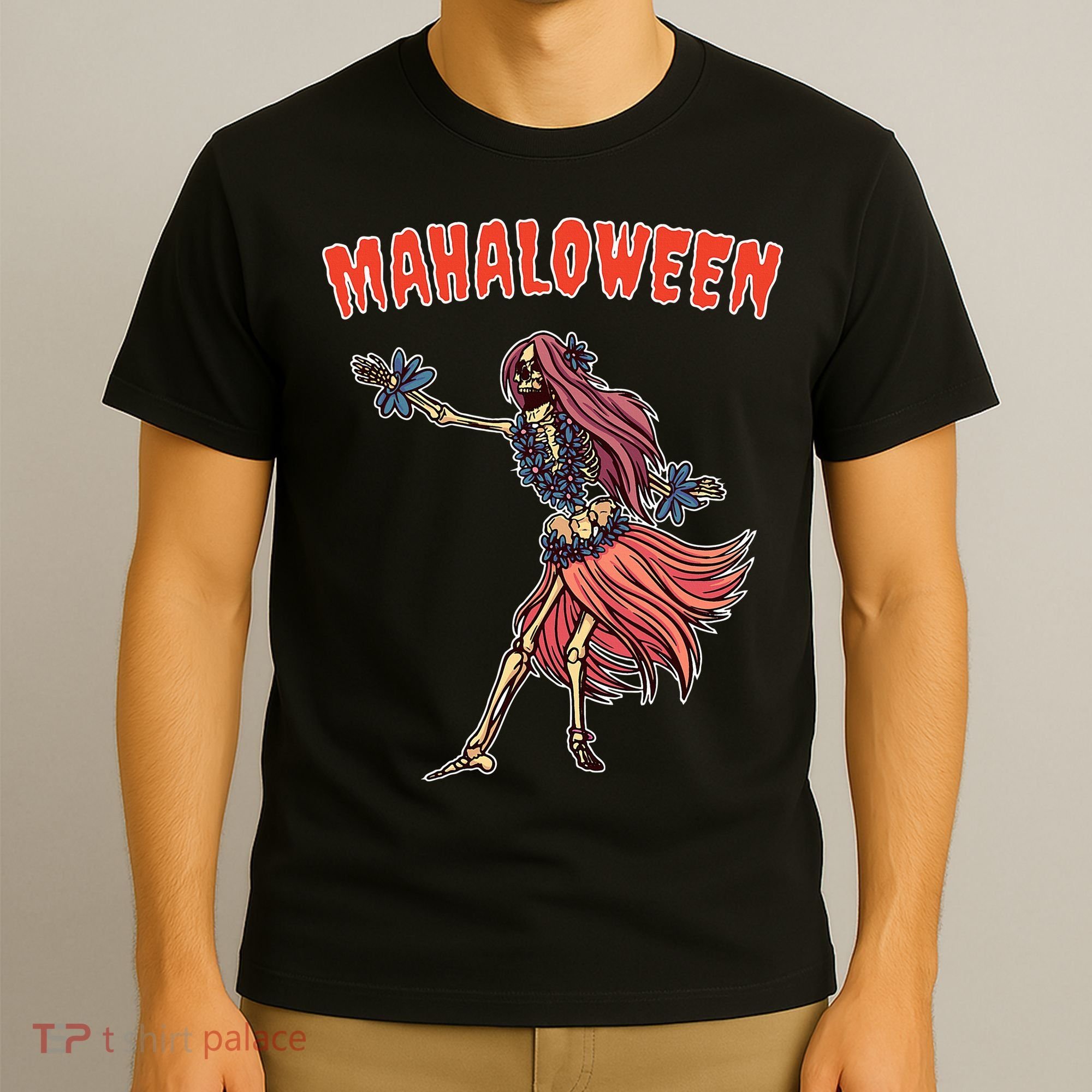 Tropical Halloween Party Mahaloween Hula T-Shirt