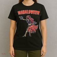 Tropical Halloween Party Mahaloween Hula T-Shirt thumb 4