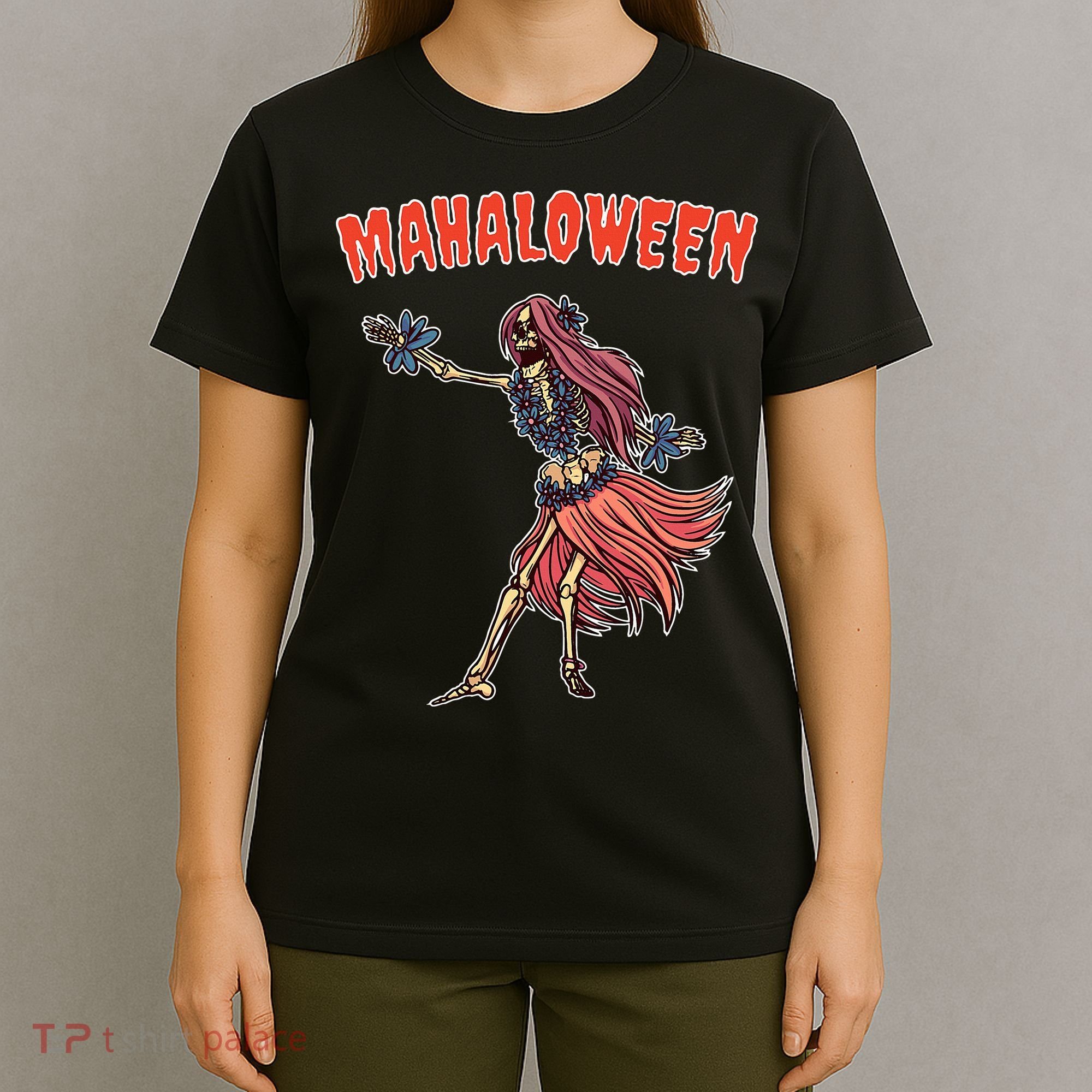 Tropical Halloween Party Mahaloween Hula T-Shirt