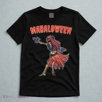 Tropical Halloween Party Mahaloween Hula T-Shirt thumb 5