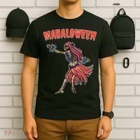 Tropical Halloween Party Mahaloween Hula T-Shirt thumb 6