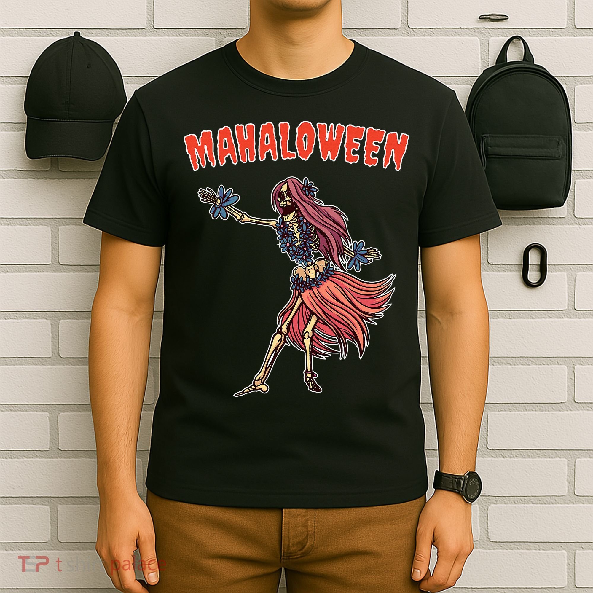 Tropical Halloween Party Mahaloween Hula T-Shirt