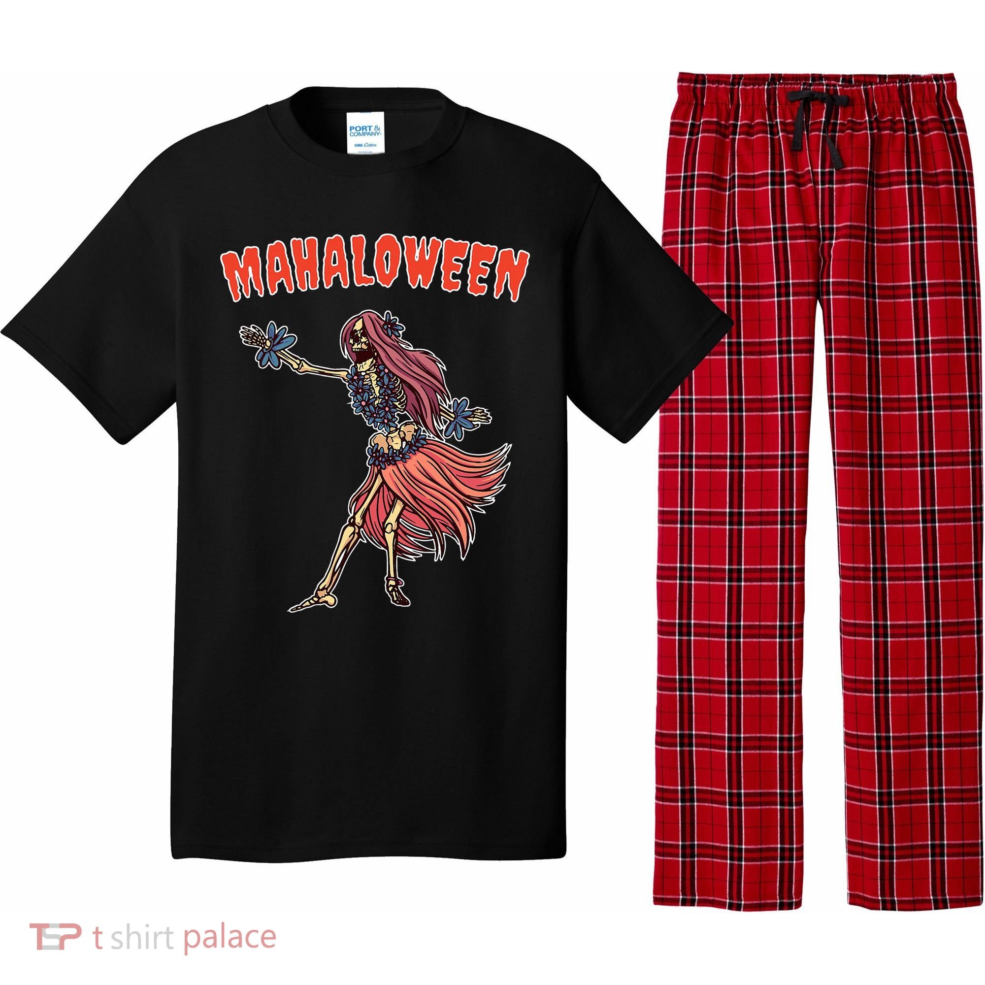 Tropical Halloween Party Mahaloween Hula Pajama Set