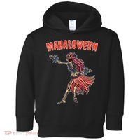 Tropical Halloween Party Mahaloween Hula Toddler Hoodie thumb 0