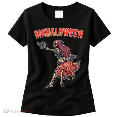Tropical Halloween Party Mahaloween Hula Women's T-Shirt