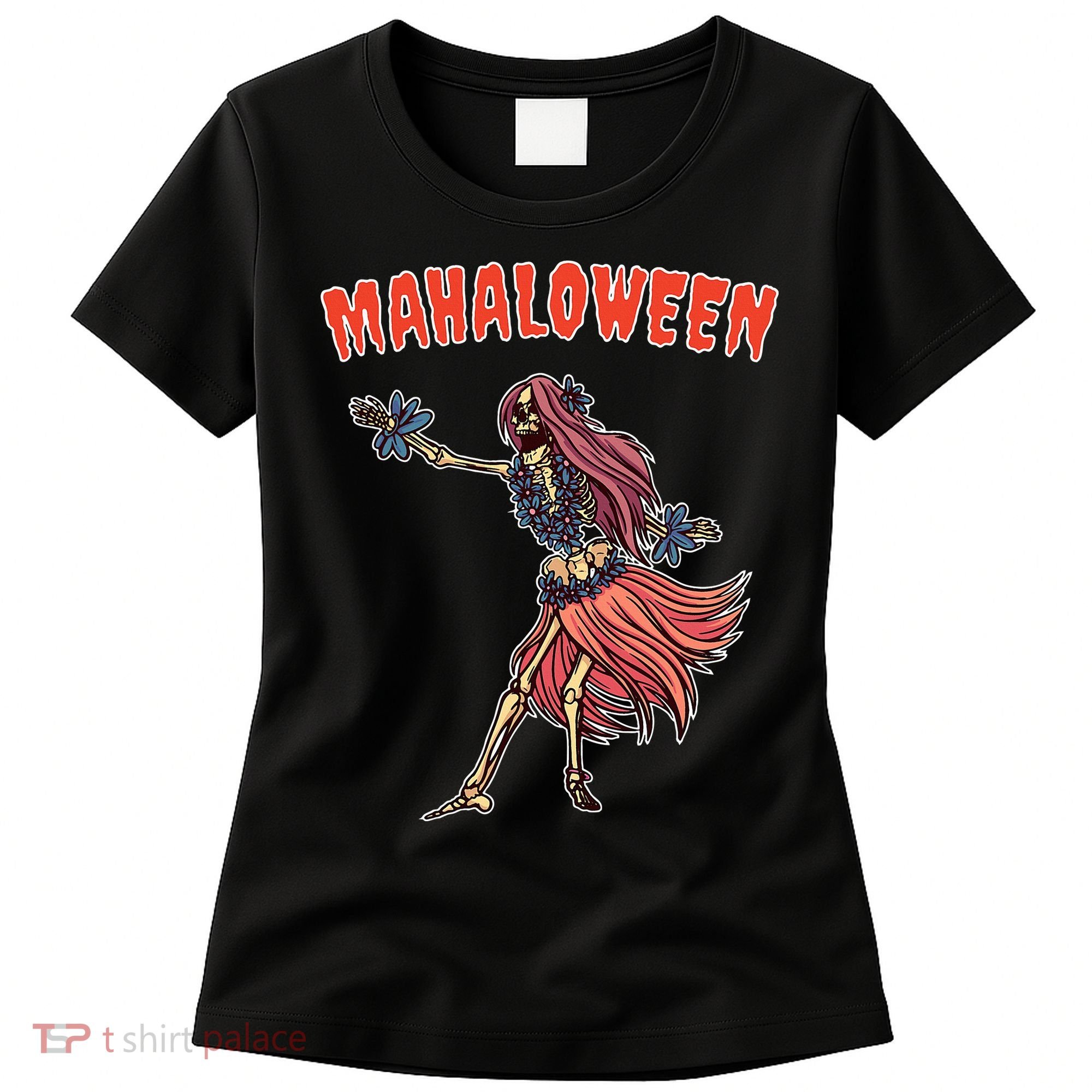 Tropical Halloween Party Mahaloween Hula Women's T-Shirt