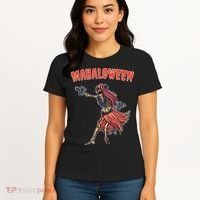 Tropical Halloween Party Mahaloween Hula Women's T-Shirt thumb 4