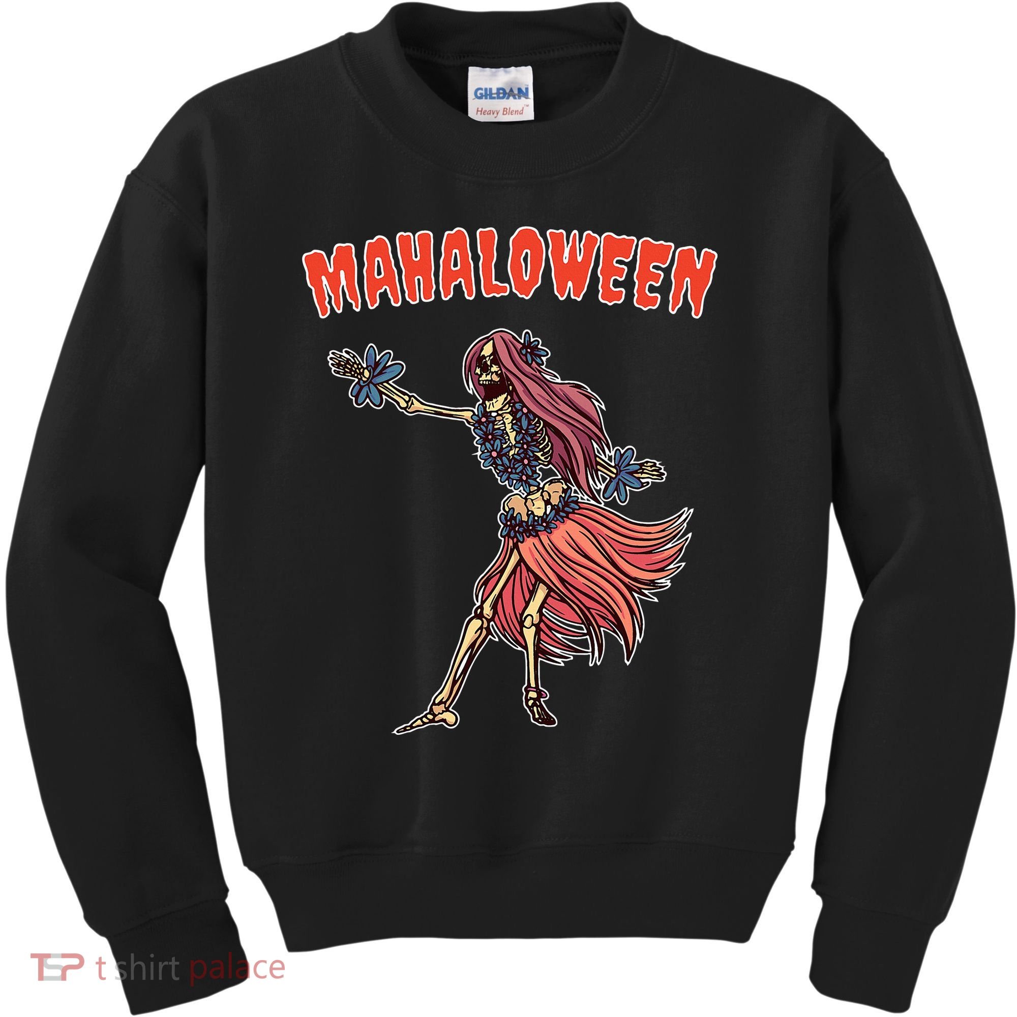 Tropical Halloween Party Mahaloween Hula Kids Sweatshirt