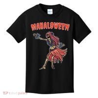 Tropical Halloween Party Mahaloween Hula Kids T-Shirt thumb 0