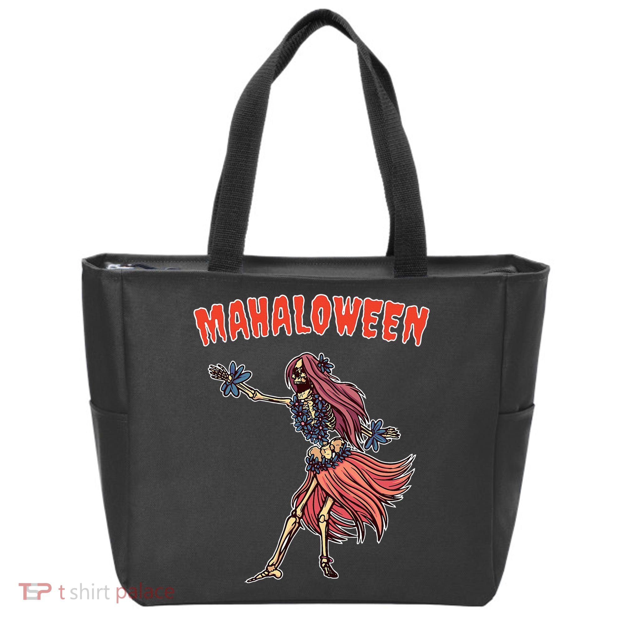 Tropical Halloween Party Mahaloween Hula Tote Bag