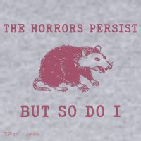 The Horrors Persist But So Do I Sarcastic Women's Sweatshirt thumb 2