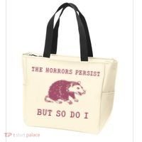 The Horrors Persist But So Do I Sarcastic Tote Bag thumb 3