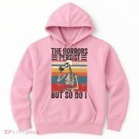 The Horrors Persist But So Do I Strength Resilience Hoodie thumb 0