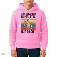 The Horrors Persist But So Do I Strength Resilience Kids Hoodie thumb 4