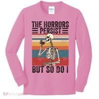 The Horrors Persist But So Do I Strength Resilience Kids Long Sleeve Shirt thumb 0