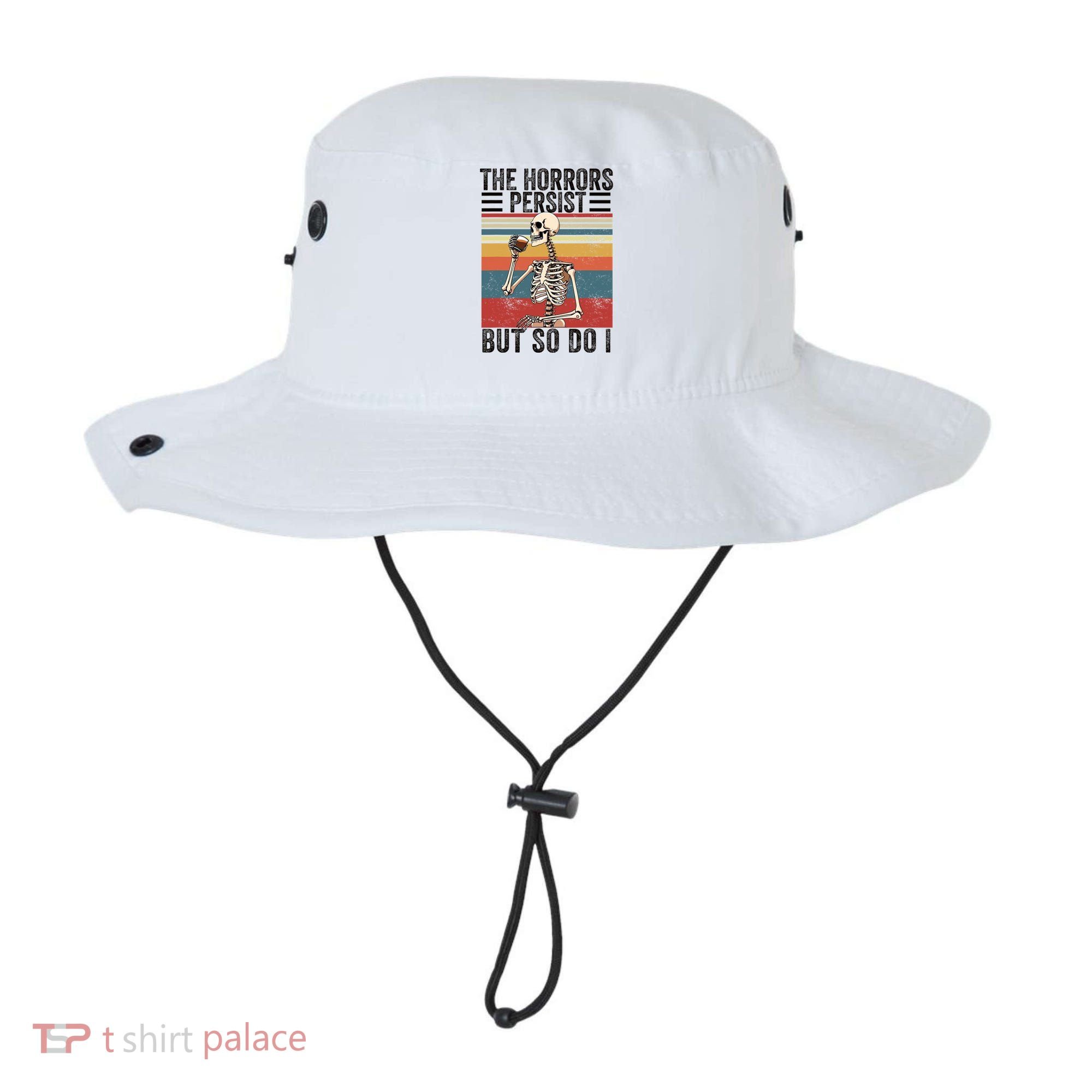 The Horrors Persist But So Do I Strength Resilience Bucket Hat